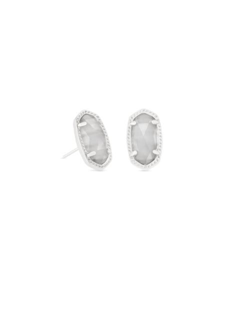 KENDRA SCOTT Ellie Silver Stud Earrings in Slate