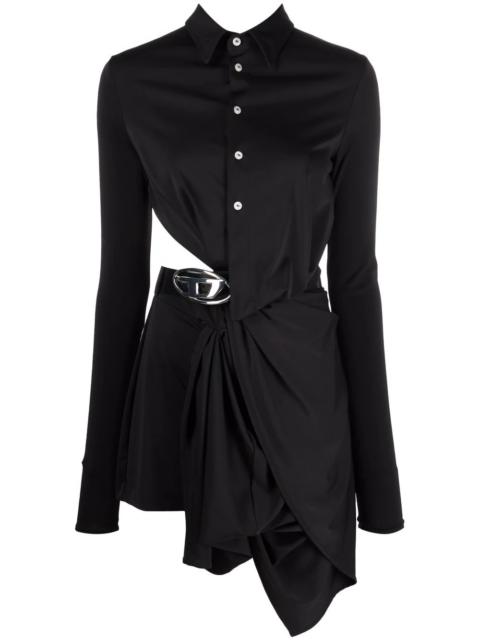 Diesel D-Elm asymmetric shirt dress
