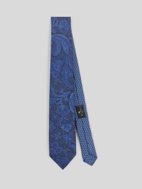 TWO PAISLEY FABRICS TIE