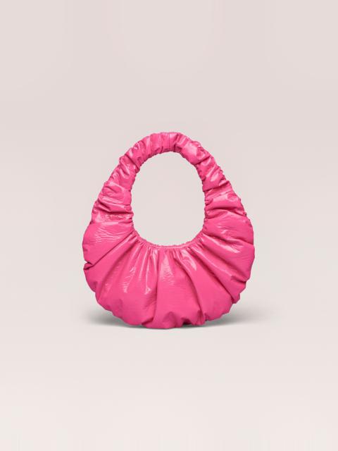Nanushka ANJA BAGUETTE MINI - Mini ruched shoulder bag - Pink