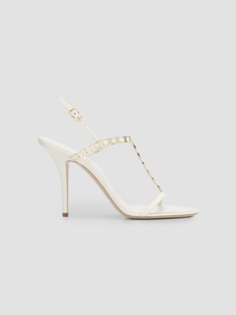 FERRAGAMO Women's Estea 95MM T-Strap Slingback Sandals - Mascarpone