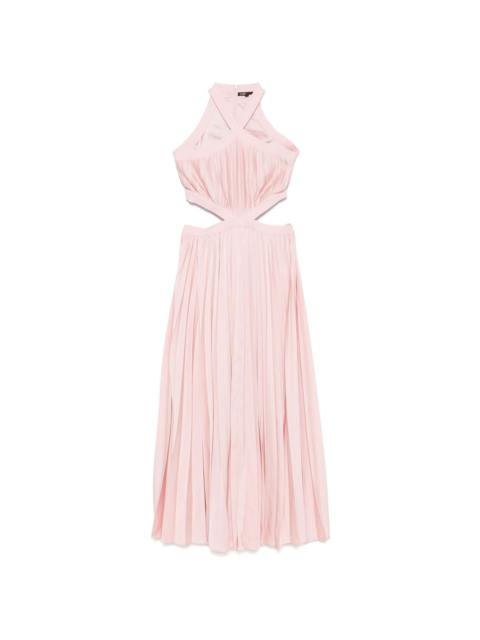 maje plissé-effect maxi skirt
