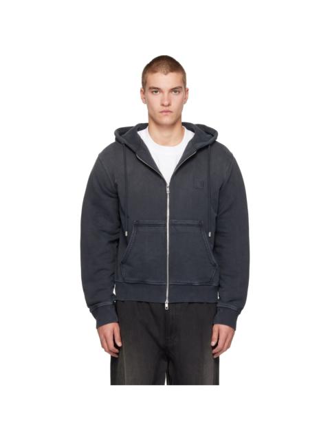 Wooyoungmi Gray Faded Hoodie