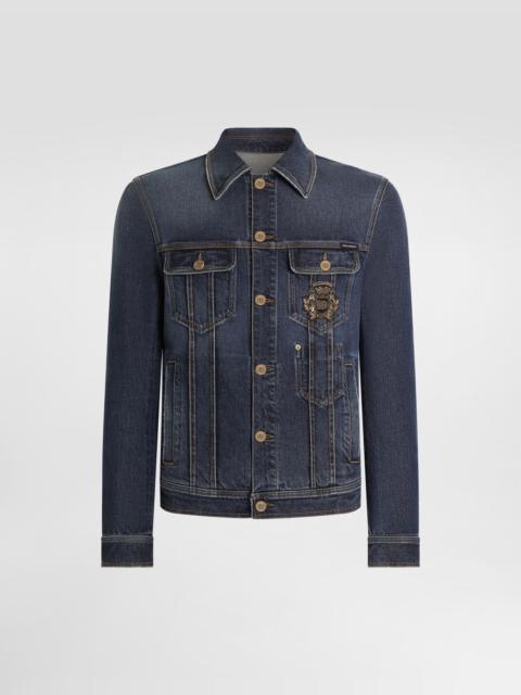Dolce & Gabbana Denim jacket with logo patch