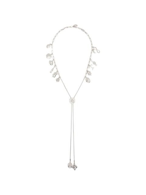 TOGA PULLA Metal Motif Loop Tie Necklace