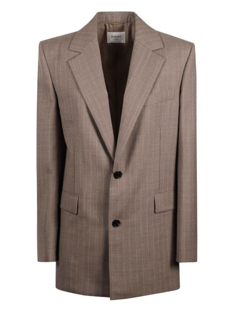 SAINT LAURENT pinstripe wool blazer