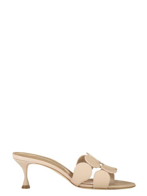 Manolo Blahnik Haribal Mule - Medium Nude