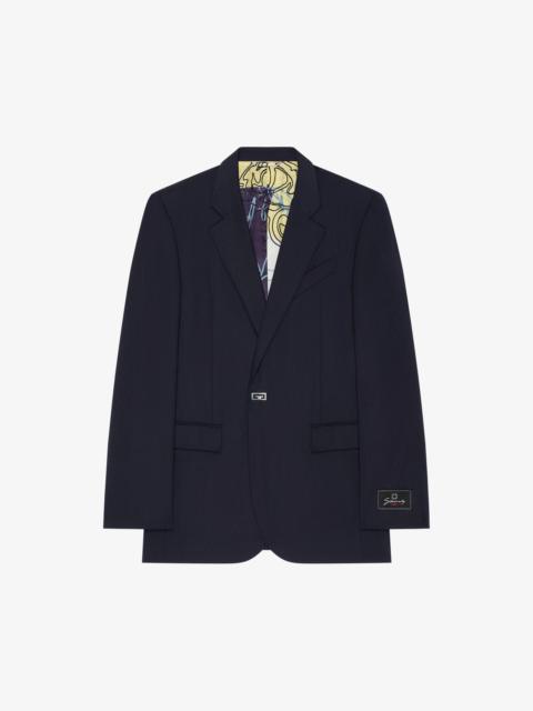 Givenchy SLIM FIT JACKET IN WOOL WITH 2G BUTTON