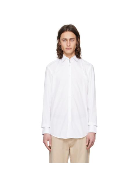 HUGO White Spread Collar Shirt