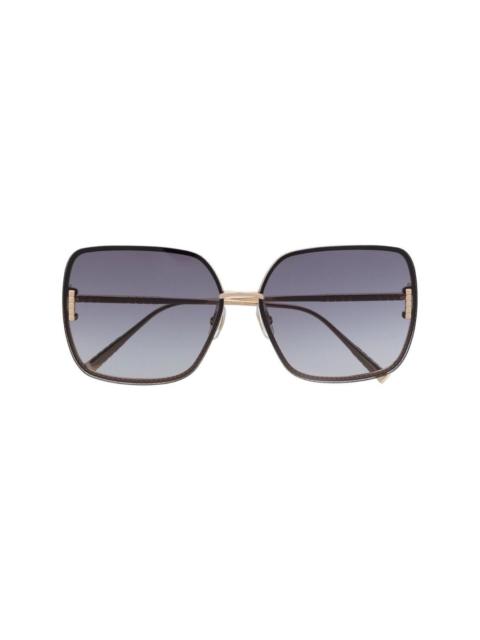 Chopard square-frame tinted sunglasses