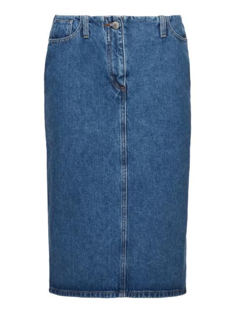 MAGDA BUTRYM Denim Midi Skirt blue