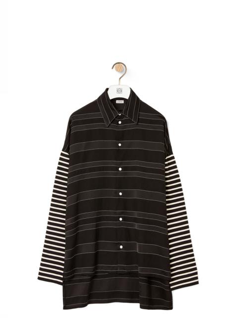 Loewe Long sleeve shirt in striped cotton