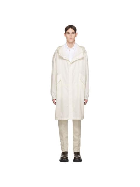 Jil Sander 로고 인쇄 후드 raincoat