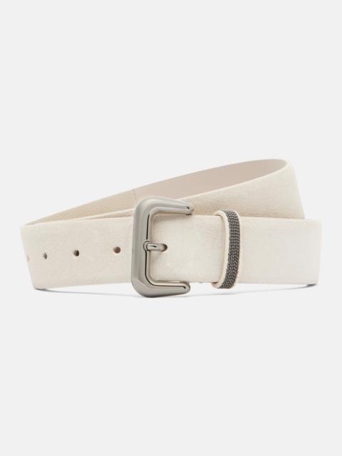 Brunello Cucinelli Monili suede belt