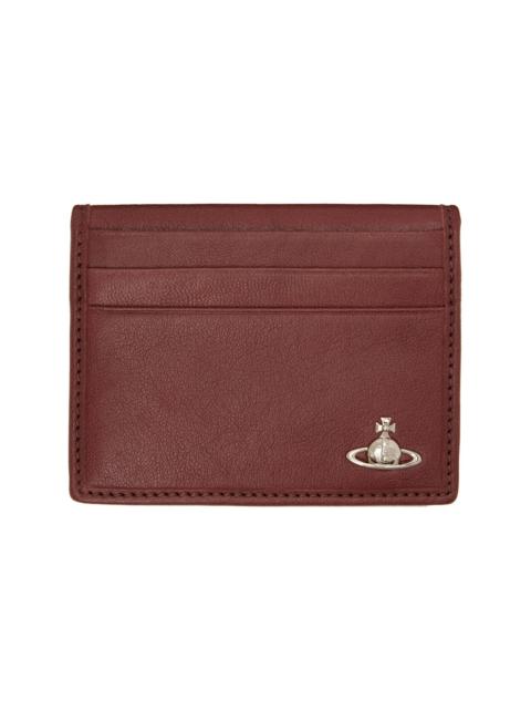 Vivienne Westwood Brown Orb Bifold Man Card Holder