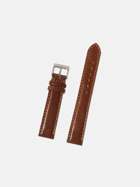 J. PRESS MADE-IN-USA HONEY BROWN SHELL CORDOVAN  WATCH STRAP
