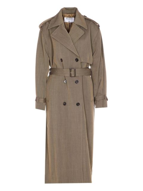 FILIPPA K double-breasted belted trench coat