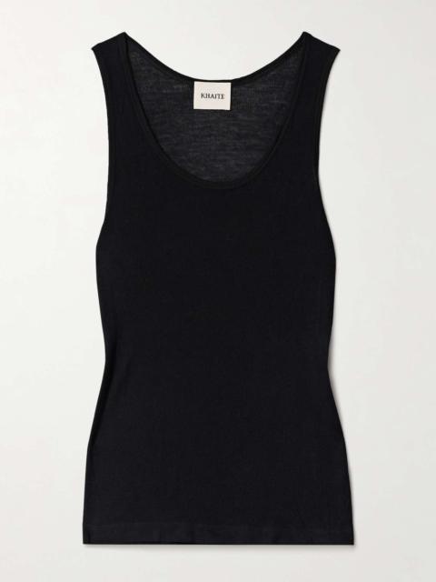 Johnnie ribbed-knit tank