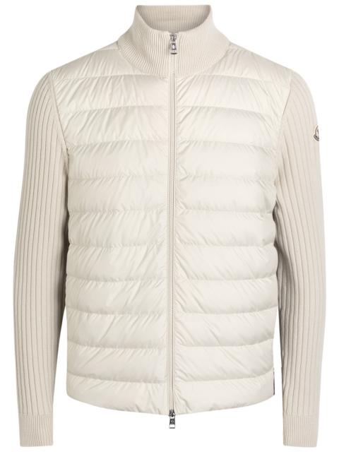Moncler Quilted Shell and Knit Jacket