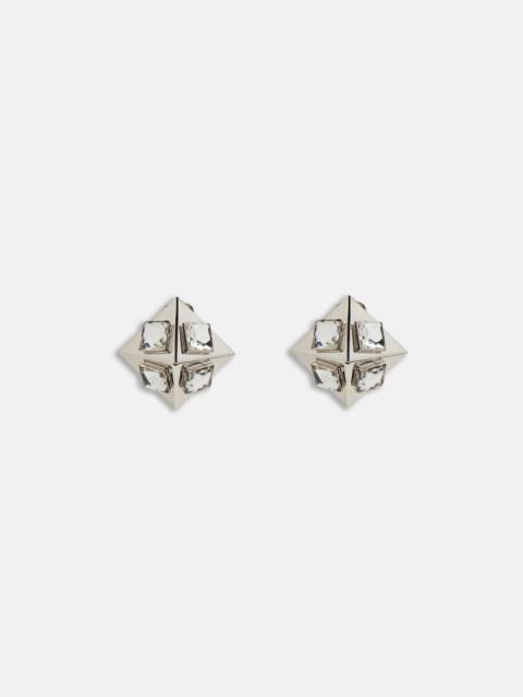 Alessandra Rich PYRAMID EARRINGS WITH CRYSTALS