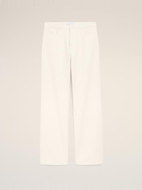 AMI Paris WHITE COTTON LARGE FIT JEANS