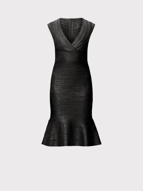 HERVE LEGER THE METALLIC SOPHIE DRESS