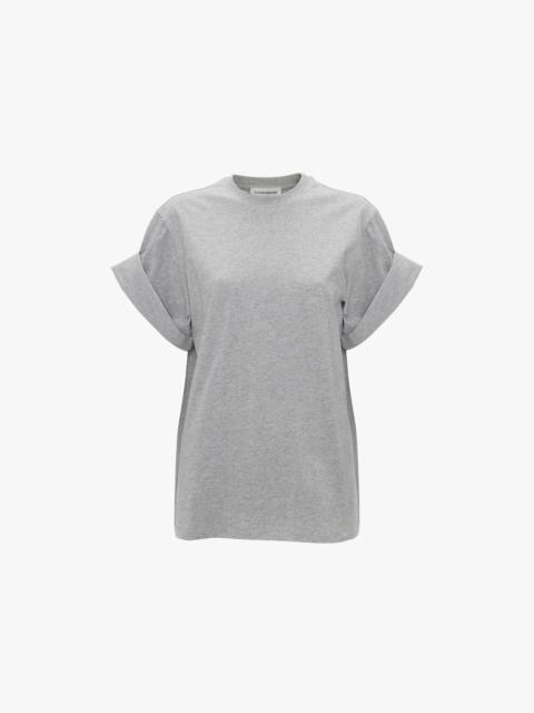 Victoria Beckham Tilly T-Shirt In Grey Marl