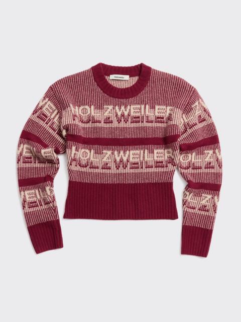 Holzweiler Ski Cropped Crewneck Sweater