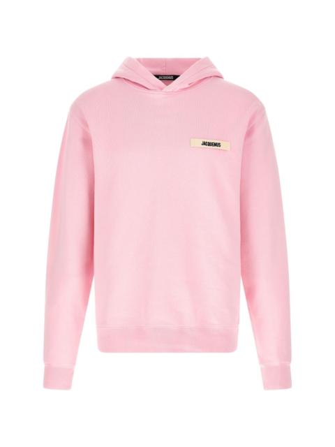 JACQUEMUS logo-patch dropped-shoulders hoodie