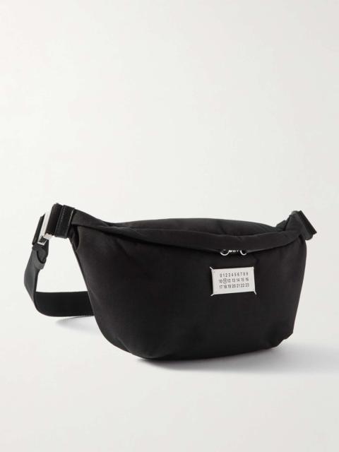 Maison Margiela Glam Slam Logo-Appliquéd Webbing-Trimmed Canvas Belt Bag