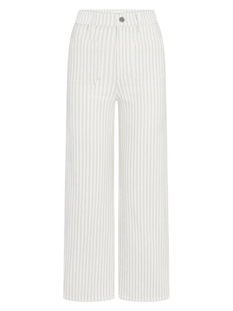 FRAME Women's The Anchor Striped Pants - Flax Stripe