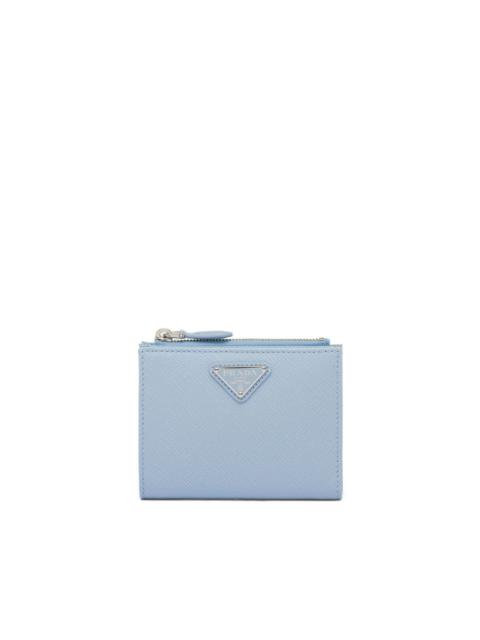 Prada triangle-logo Saffiano leather wallet