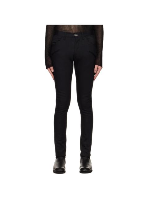 The Viridi-anne Black Paneled Jeans