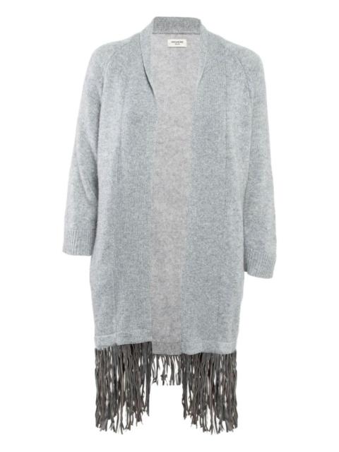 Zadig & Voltaire fringe-detail cashmere cardigan
