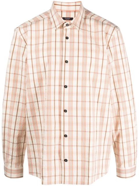 PESERICO check-pattern long-sleeve shirt