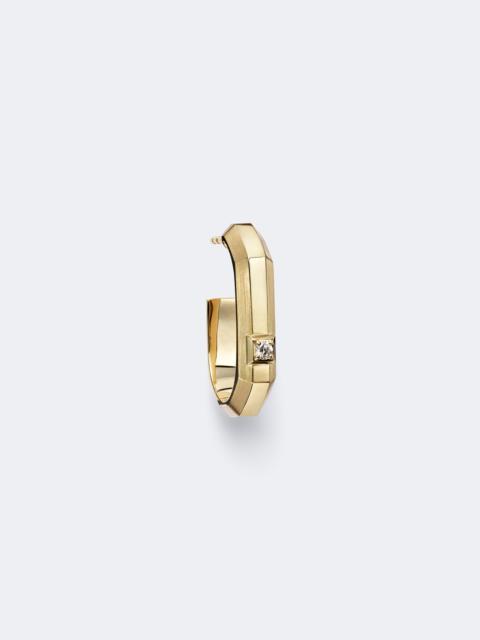 MESSIKA Moderniste Small 18kt gold single hoop earring with diamond