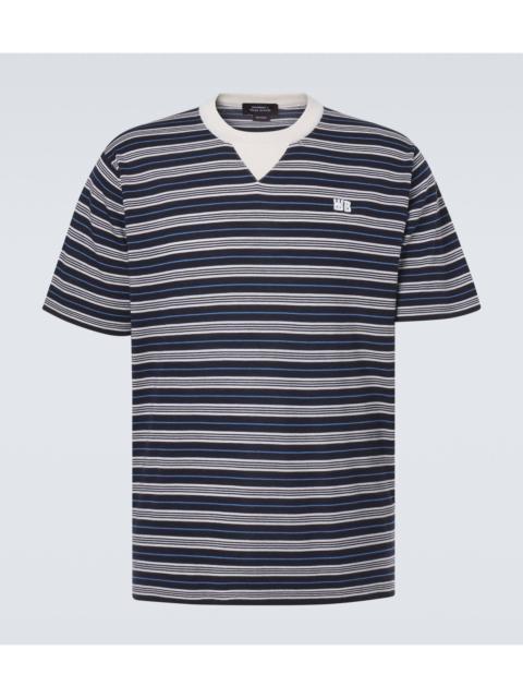 WALES BONNER Song striped wool and cotton T-shirt