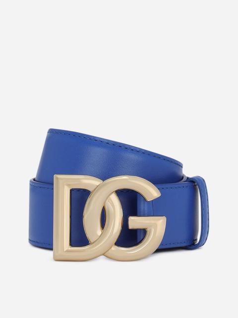Dolce & Gabbana Calfskin belt with DG logo