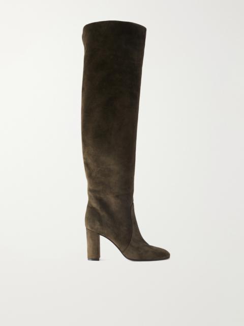 Gianvito Rossi Glen Cuissard 85 Over-the-knee Suede Boots