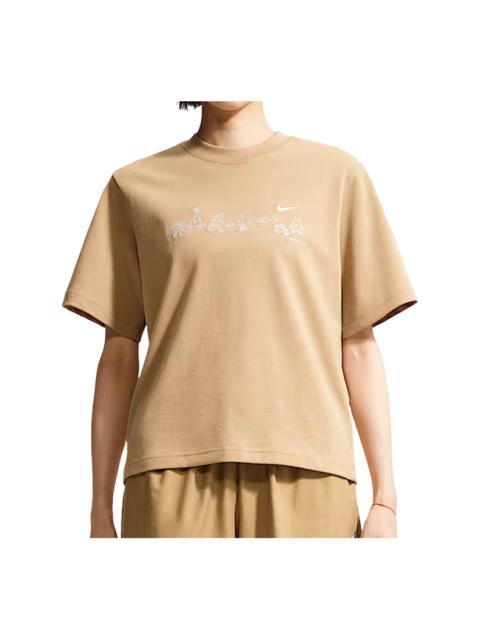 Nike (WMNS) Nike Sportswear T-Shirt 'Brown' IW1213-242