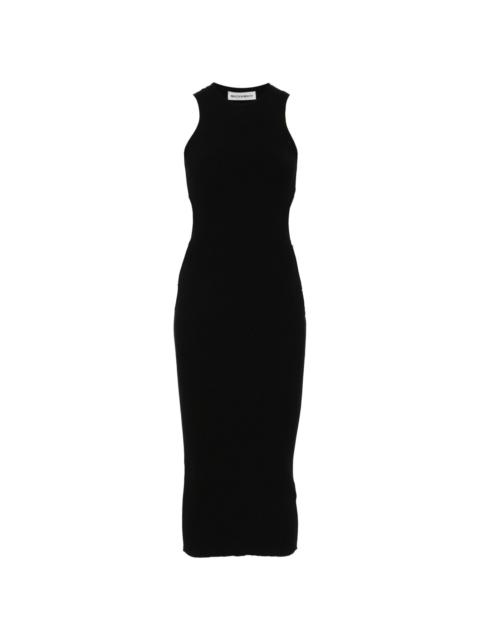 MACH & MACH ribbed midi dress