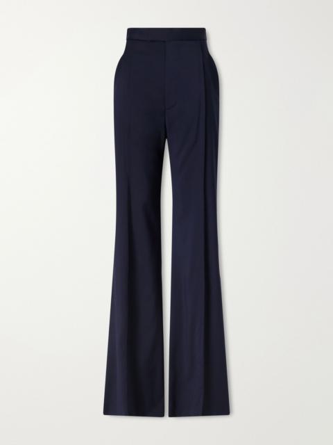 Vivienne Westwood Serge pleated flared wool pants Navy