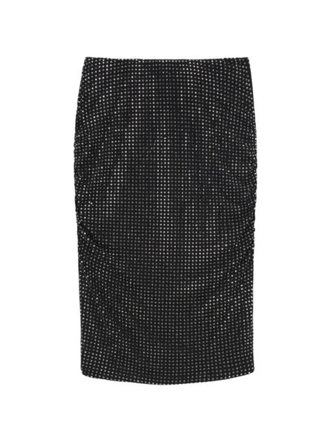 rhinestone-embellished skirt