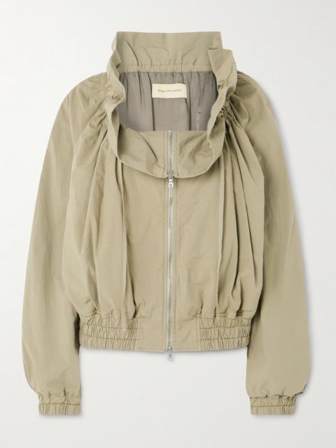 Dries Van Noten Ruffled Gathered Cotton-blend Jacket