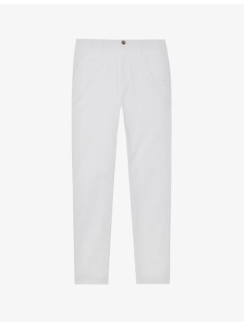 REISS Pitch slim-leg washed-finish stretch-cotton chinos