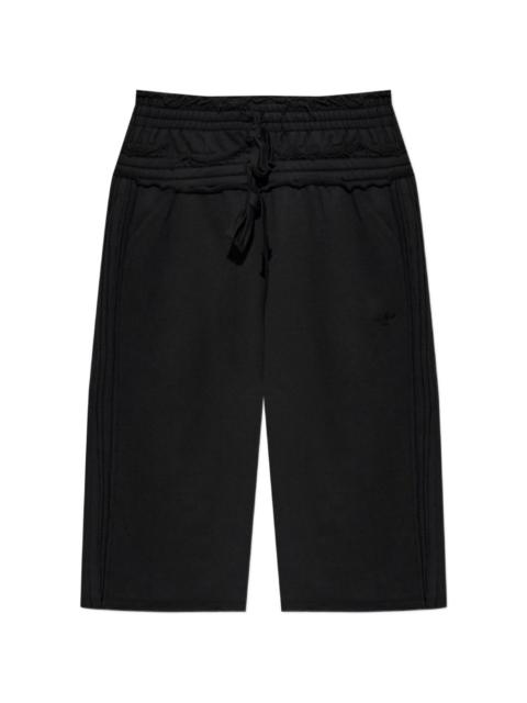 adidas drawstring cotton knee-length shorts