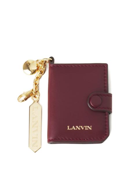 Lanvin leather keyring cardholder