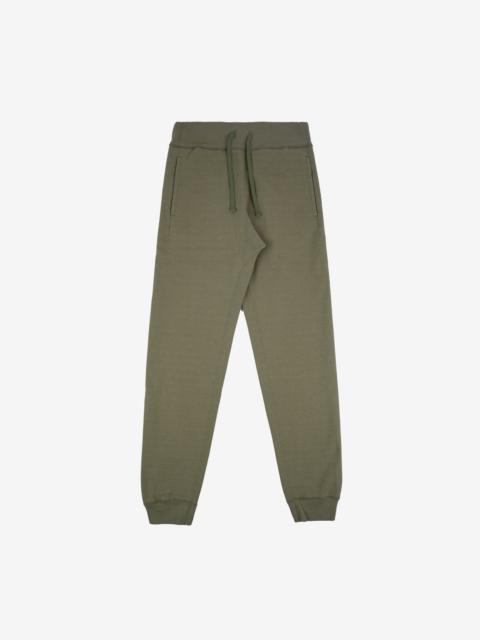 Iron Heart IHSW-70-OLV 14oz Ultra Heavyweight Loopwheel Cotton Sweat Pants - Olive