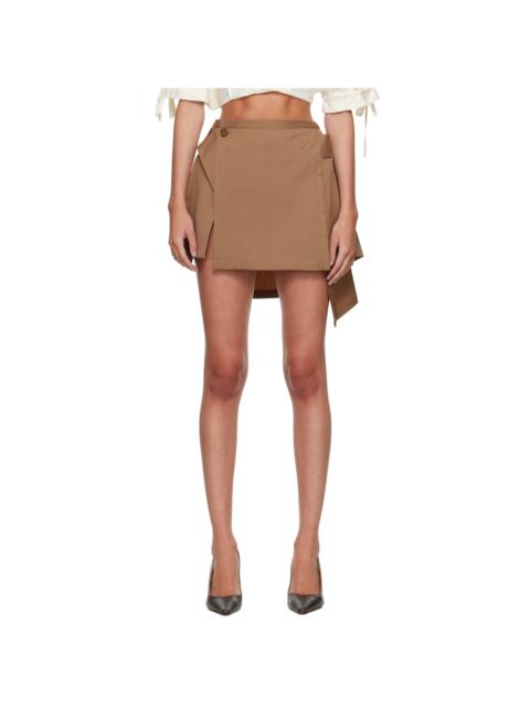 Vivienne Westwood Beige Meghan Kilt Miniskirt