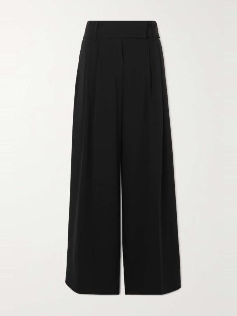 Proenza Schouler Pleated crepe wide-leg pants
